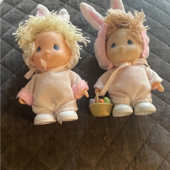 Vintage precious moments Easter bunny dolls - Picture 1 of 5